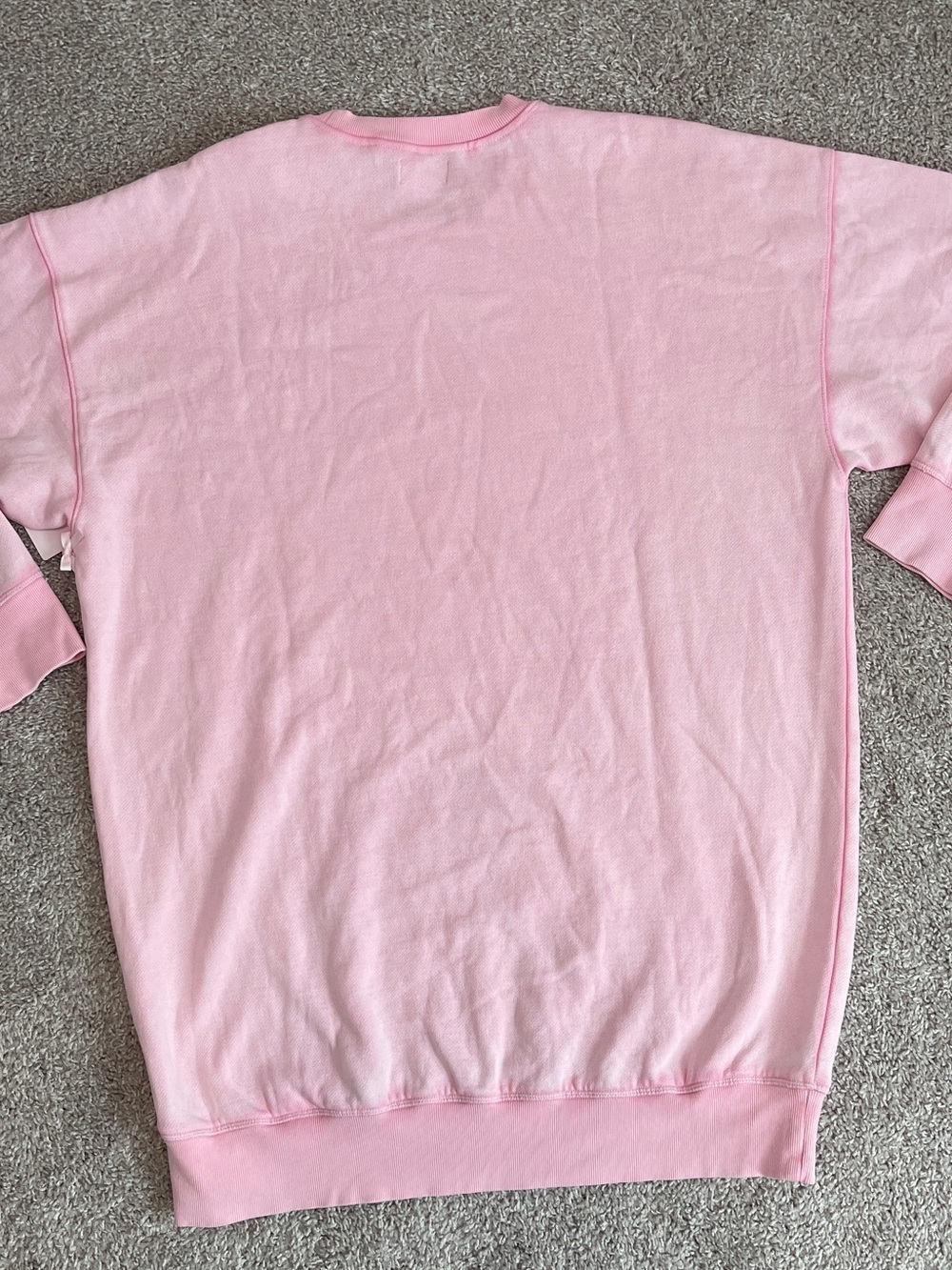 NWT Pink X LoveShackFancy Bling Dog Sweatshirt Dress L - Picture 9 of 10